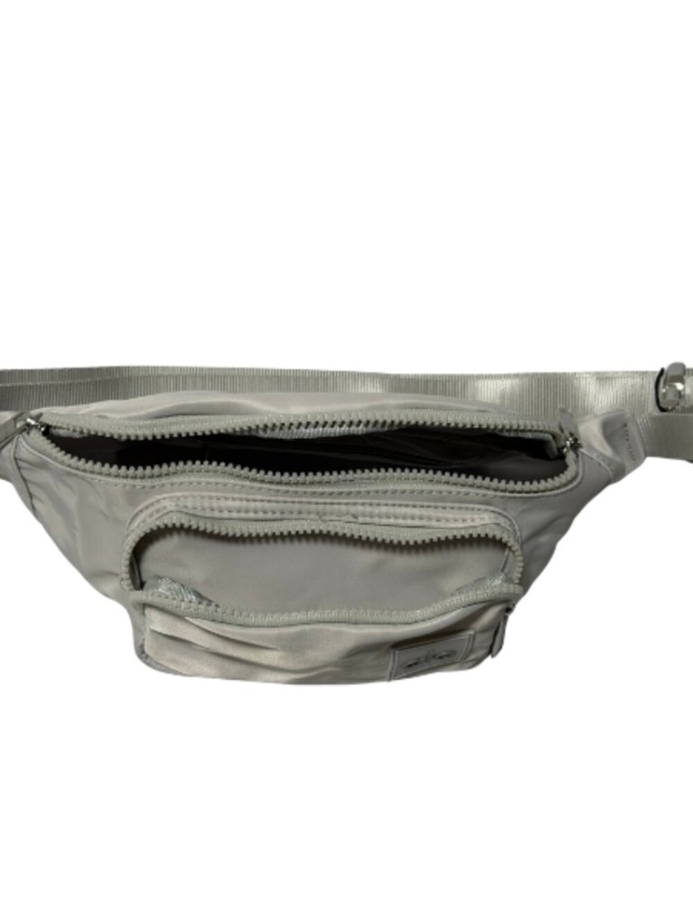 Alo Yoga Belt Bag Light Silver Crossbody Fanny Pack NWT Multi Pocket - Picture 4 of 7